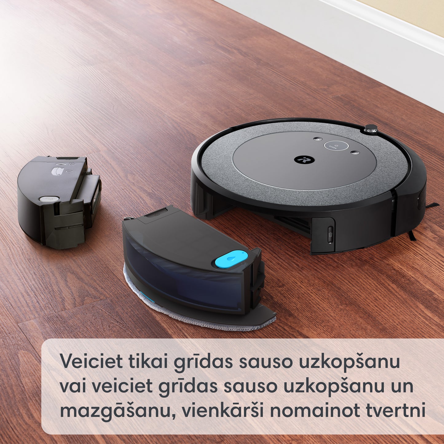 Roomba Combo® i5 robots putekļu sūcējs ar grīdas mazgāšanas funkciju