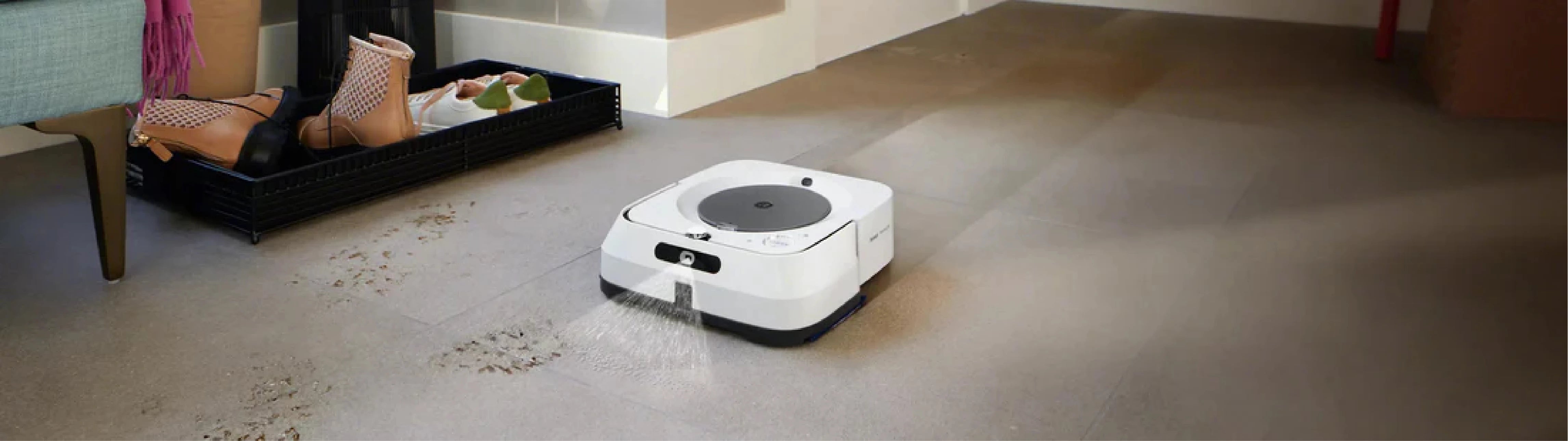 Braava® robots putekļu sūcējs ar grīdas mazgāšanas funkciju