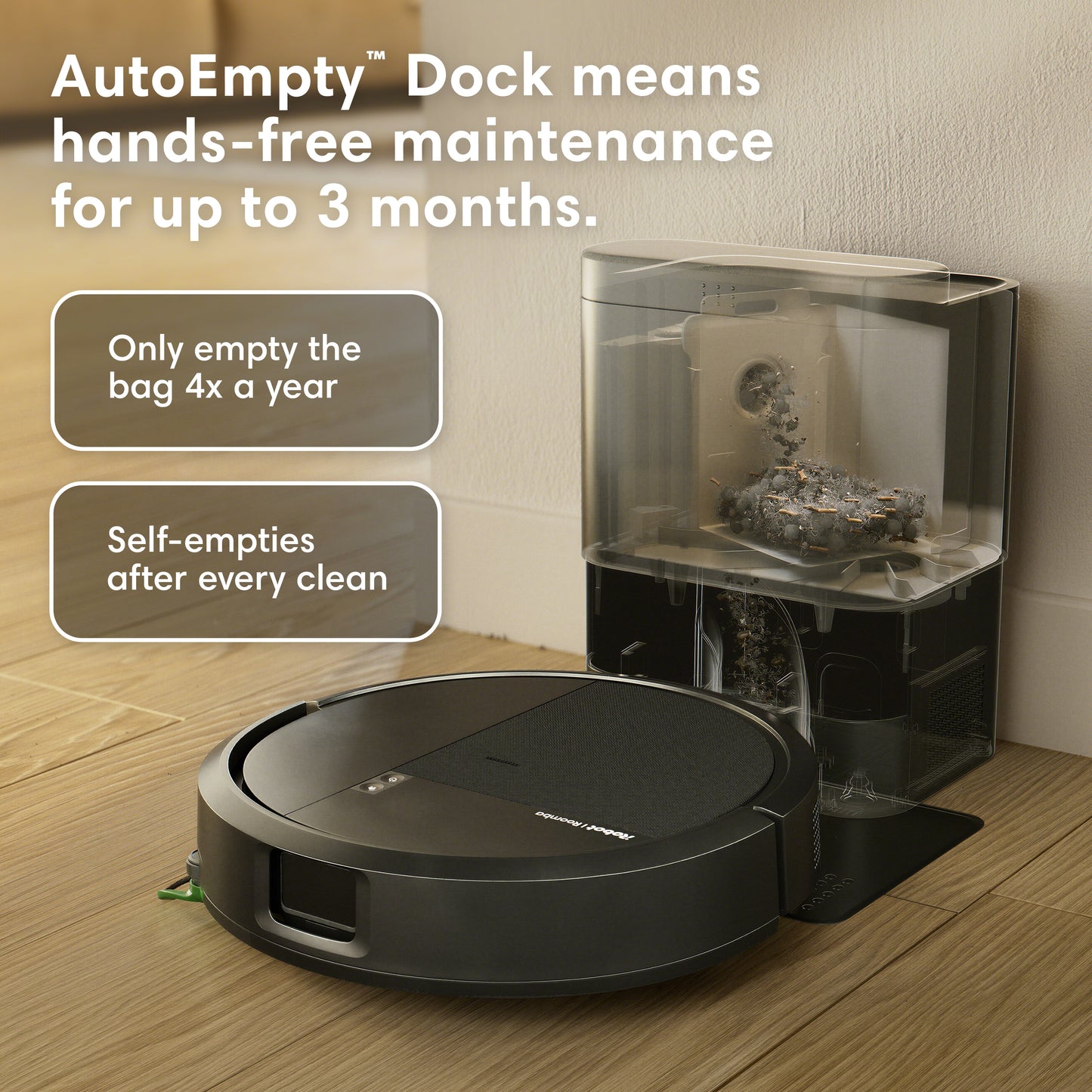 Roomba® 115 Combo robots + AutoEmpty™ dokstacija
