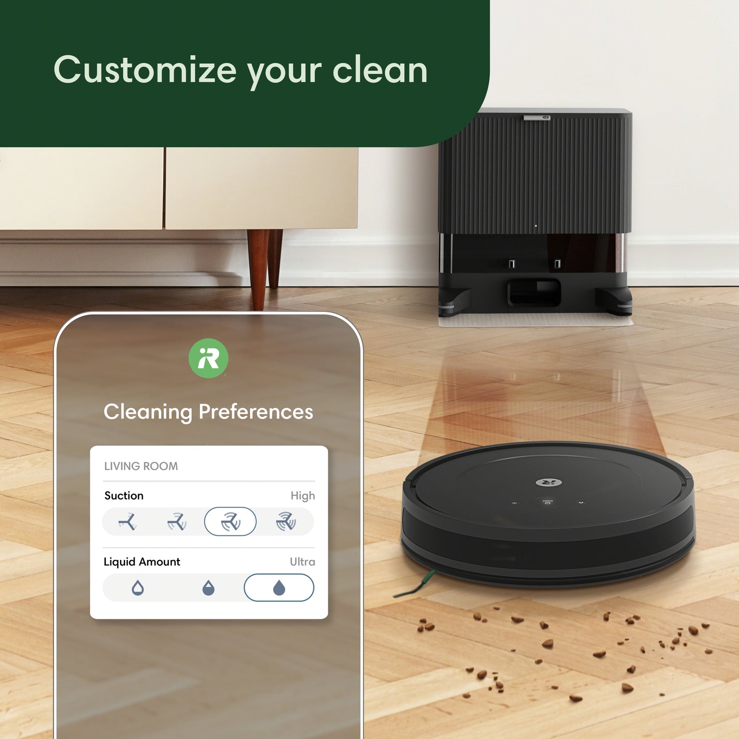 Roomba Combo® 2 Essential robots melna + AutoEmpty™ stacijas