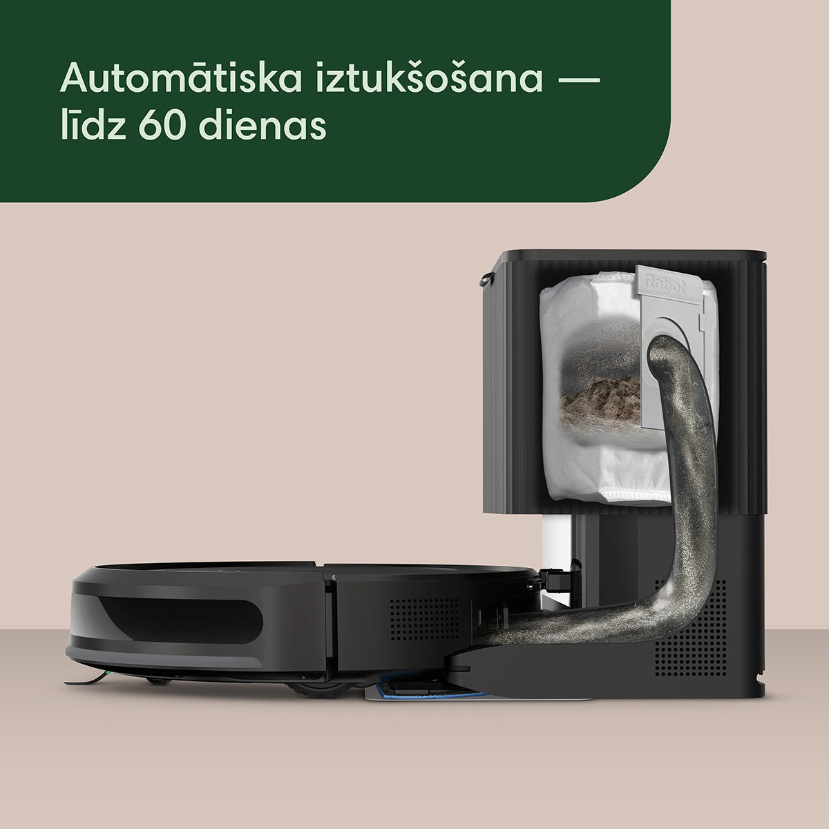 Roomba Combo® 2 Essential robots melna + AutoEmpty™ stacijas