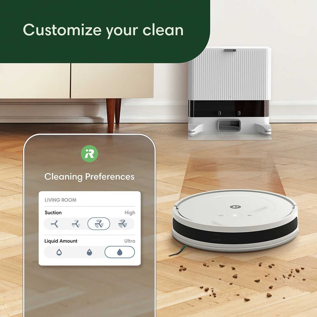 Roomba Combo® 2 Essential robots balta + AutoEmpty™ stacijas