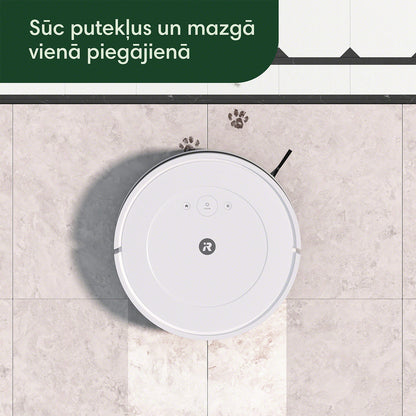 Roomba Combo® Essential robots balta putekļu sūcējs ar grīdas mazgāšanas funkciju