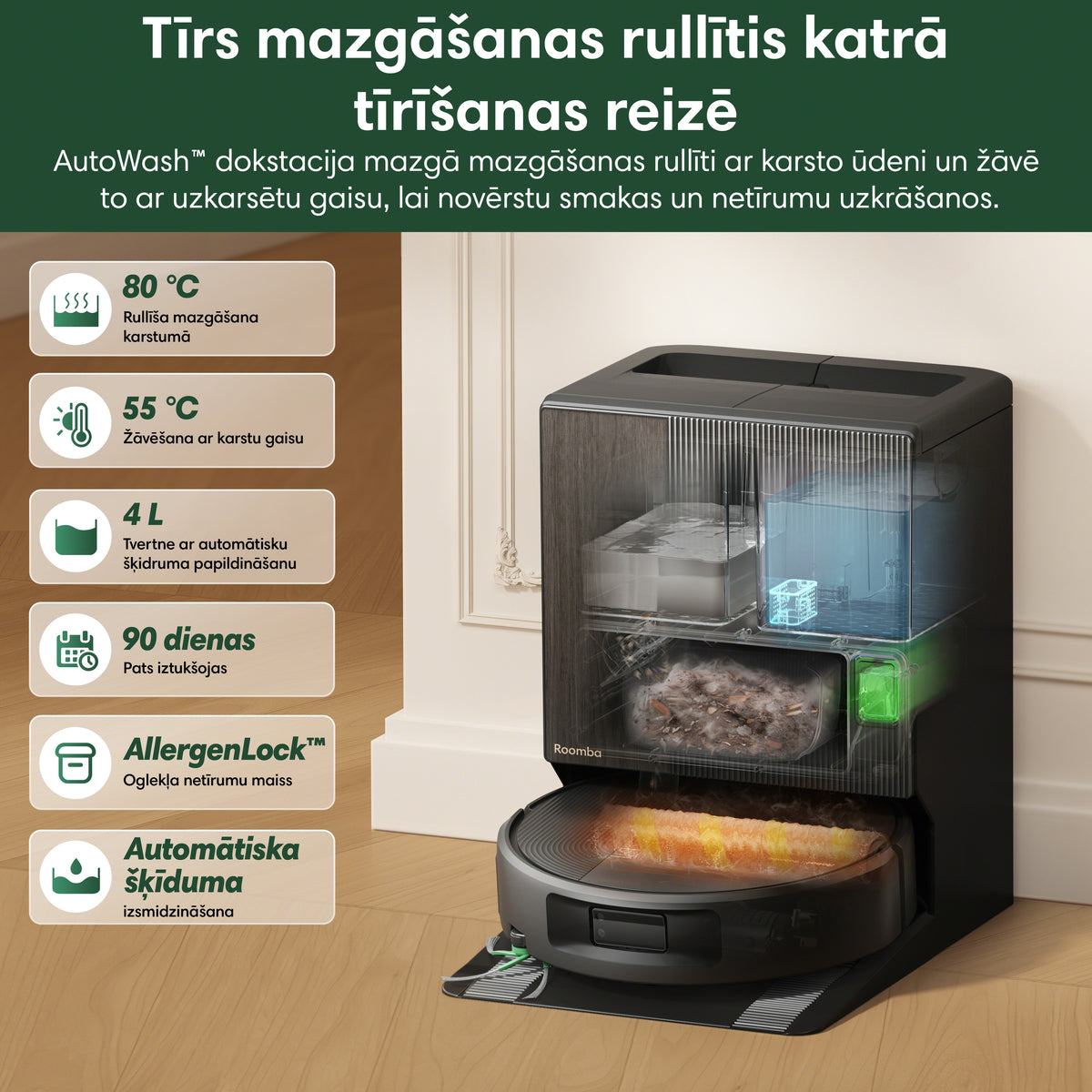 Roomba® Max 876 Combo robots + AutoWash™ dokstacija
