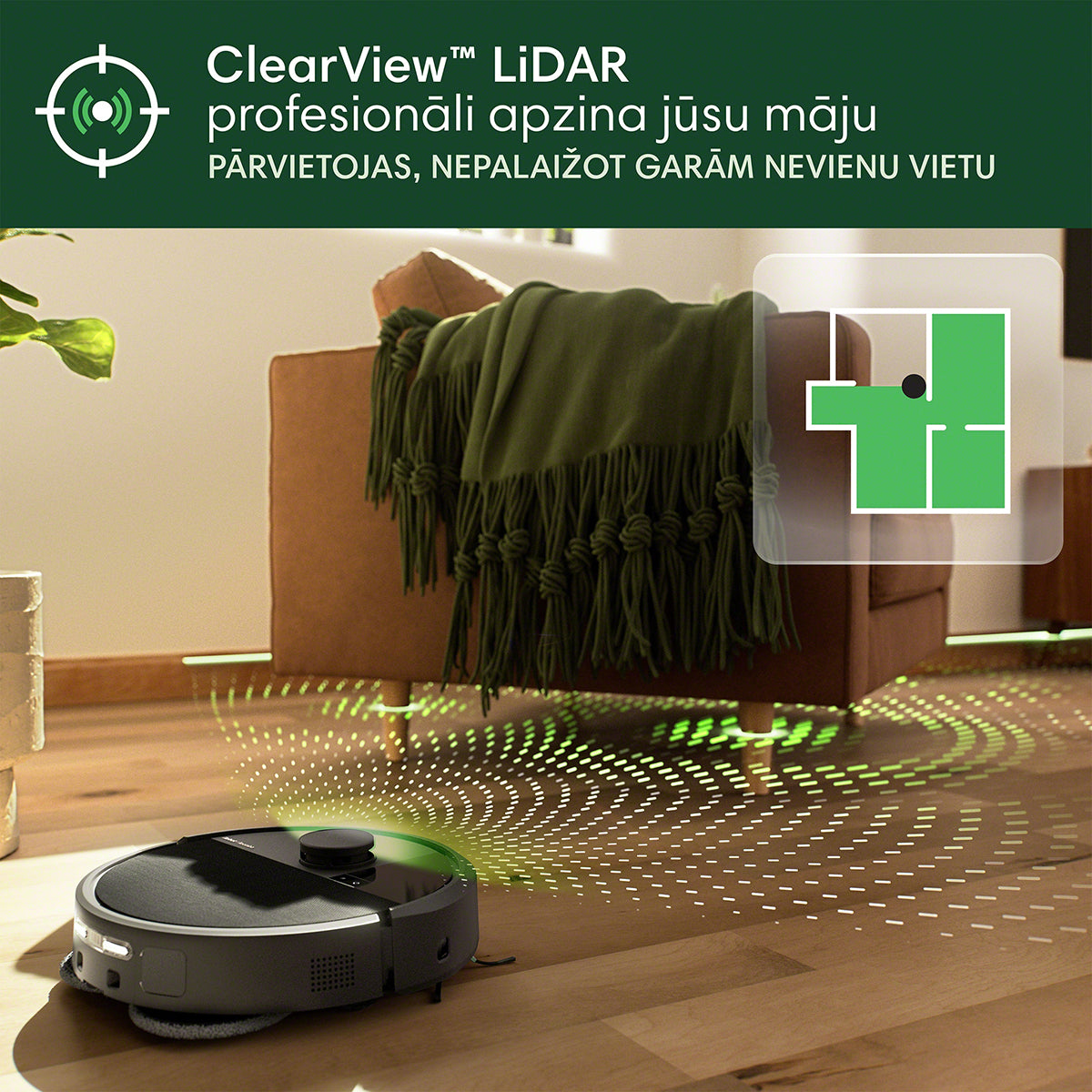Roomba Combo® 505+ robots putekļu sūcējs