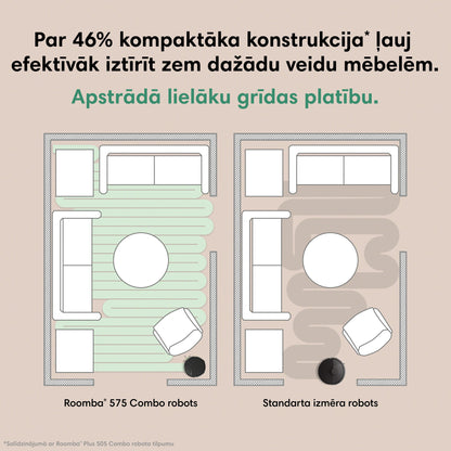 Roomba® Plus 575 Combo robots + AutoWash™ dokstacija