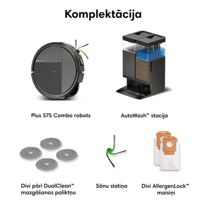 Roomba® Plus 575 Combo robots + AutoWash™ dokstacija