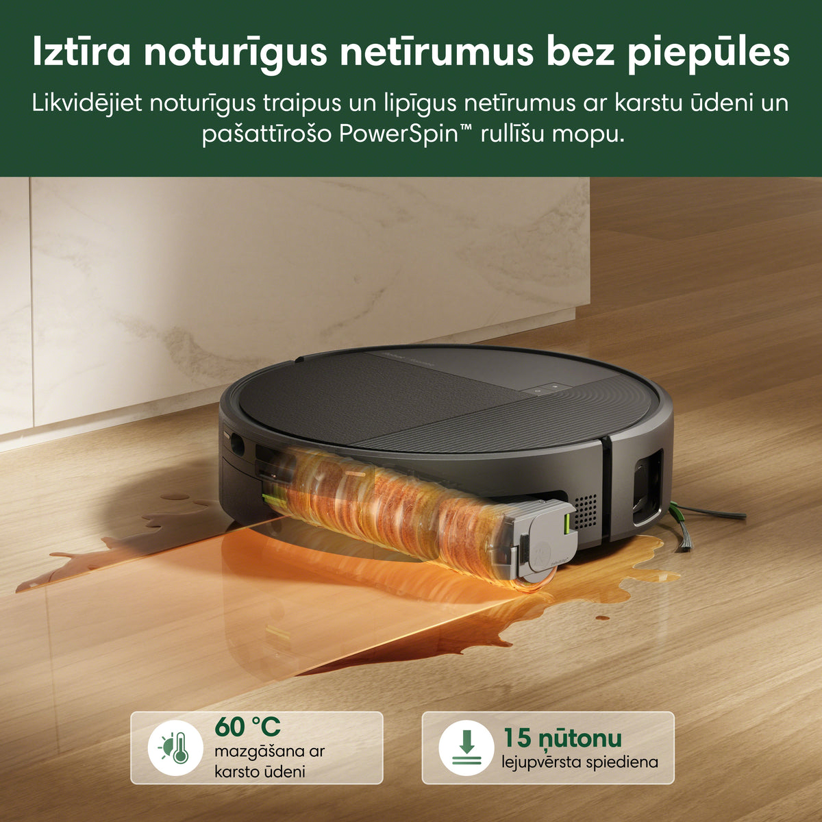 Roomba® Plus 615 Combo ar Wash Only dokstaciju