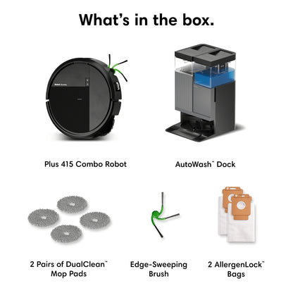 Roomba® 415 Combo robots + AutoWash™ dokstacija